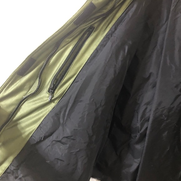 Obermeyer Womens Olive Puffer Goose Down Hooded Ski Jacket - Size 12 - Picture 6 of 15